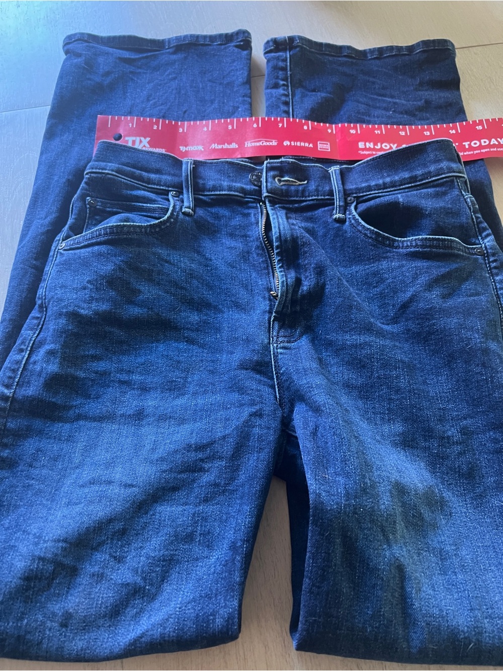 MOTHER Straight Leg Jeans in Deep Indigo